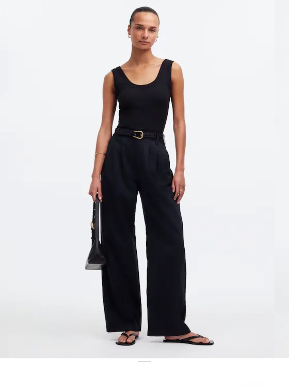 The Harlow Wide-Leg Pant in Black